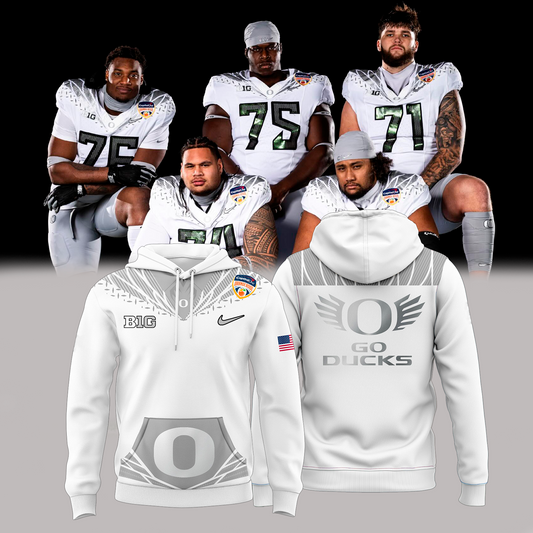 Oregon Ducks White Uniform Combo - Strongest As One