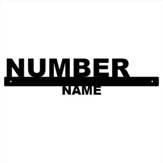 Horizontal Street Number & Name Metal Sign Outdoor, Custom Name Sign, House Number Plaque, Metal Address Sign, Beach House Signs