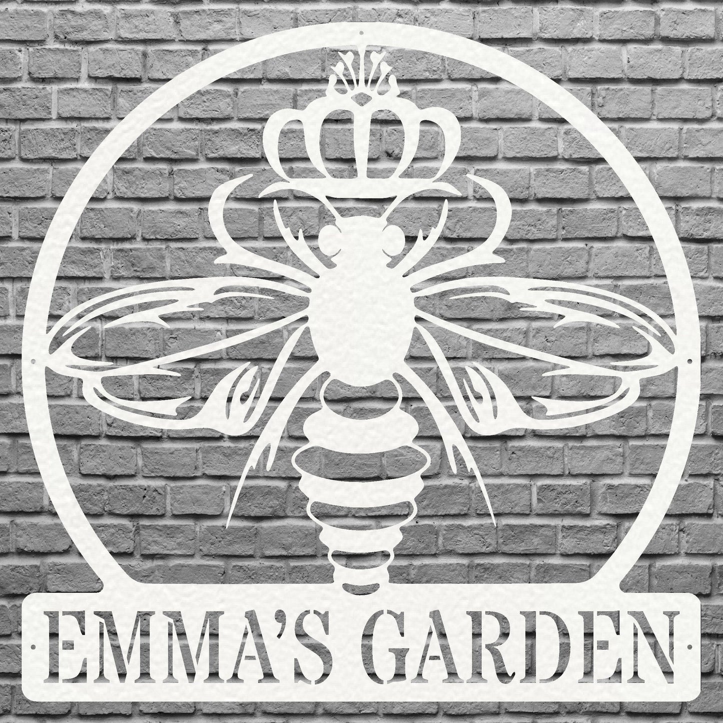 Queen Bee Metal Sign, Honey Bee Sign Metal Wall Art, Outdoor Metal Sign, Bee Wall Decor, Honey Lover Gift