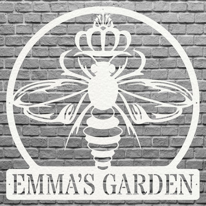 Queen Bee Metal Sign, Honey Bee Sign Metal Wall Art, Outdoor Metal Sign, Bee Wall Decor, Honey Lover Gift