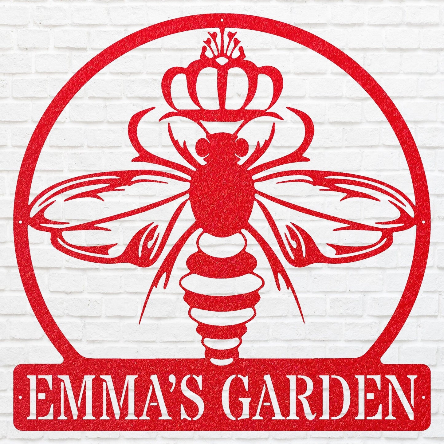 Queen Bee Metal Sign, Honey Bee Sign Metal Wall Art, Outdoor Metal Sign, Bee Wall Decor, Honey Lover Gift