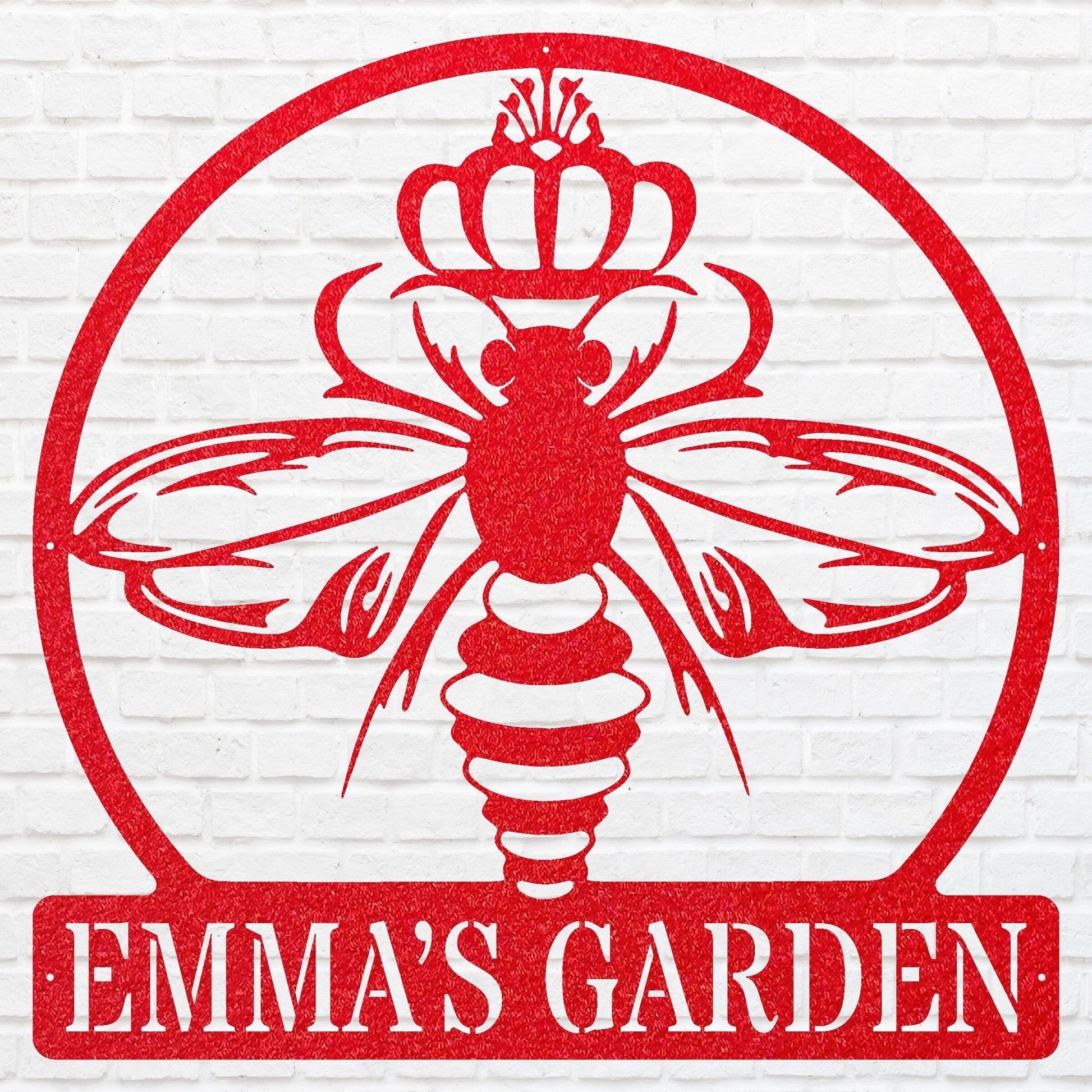 Queen Bee Metal Sign, Honey Bee Sign Metal Wall Art, Outdoor Metal Sign, Bee Wall Decor, Honey Lover Gift