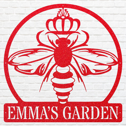 Queen Bee Metal Sign, Honey Bee Sign Metal Wall Art, Outdoor Metal Sign, Bee Wall Decor, Honey Lover Gift