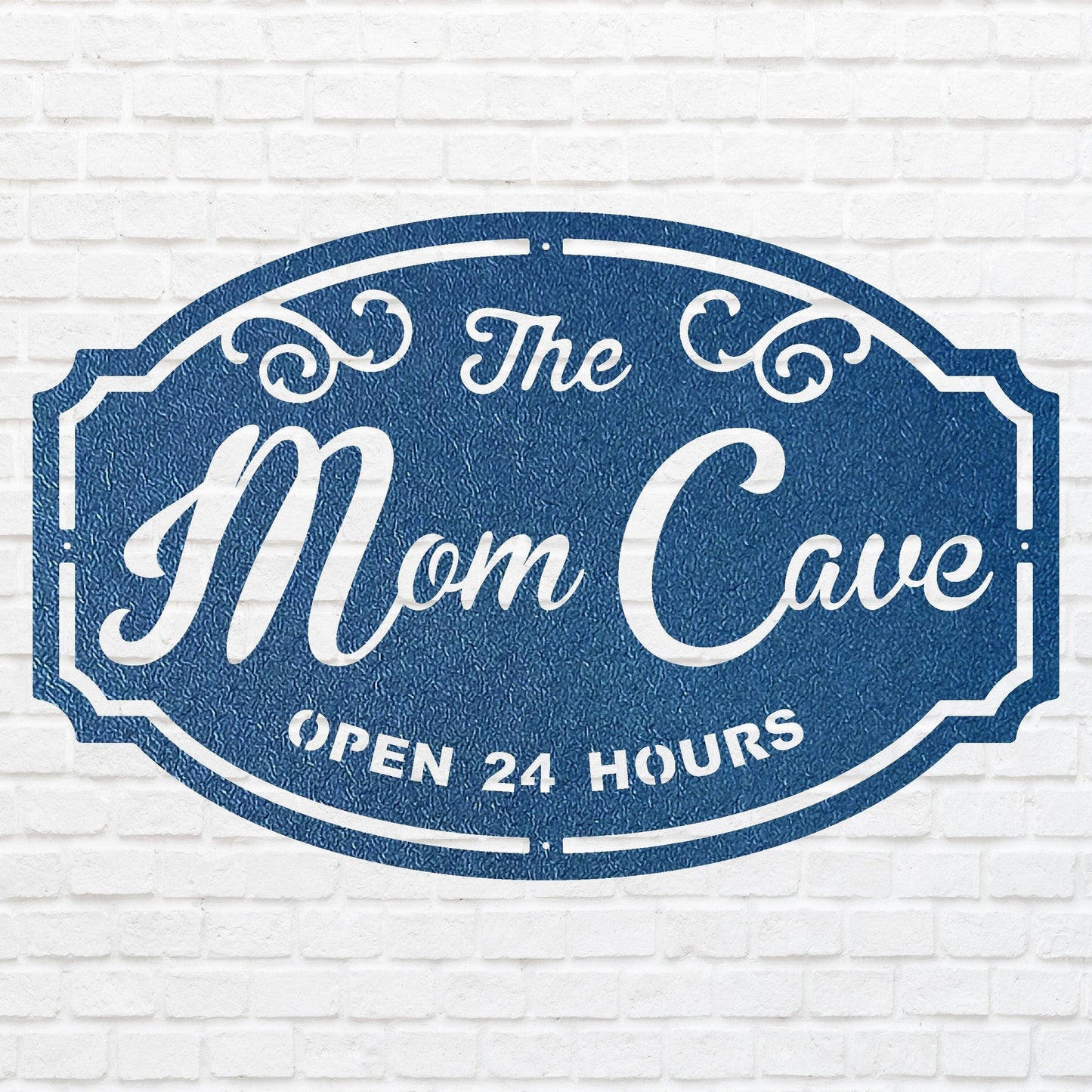 Woman Cave Metal Sign, Mom Cave Metal Wall Art, Mom Sign Metal Wall Decor, Decorative Wall Art, Laser Cut Metal Sign