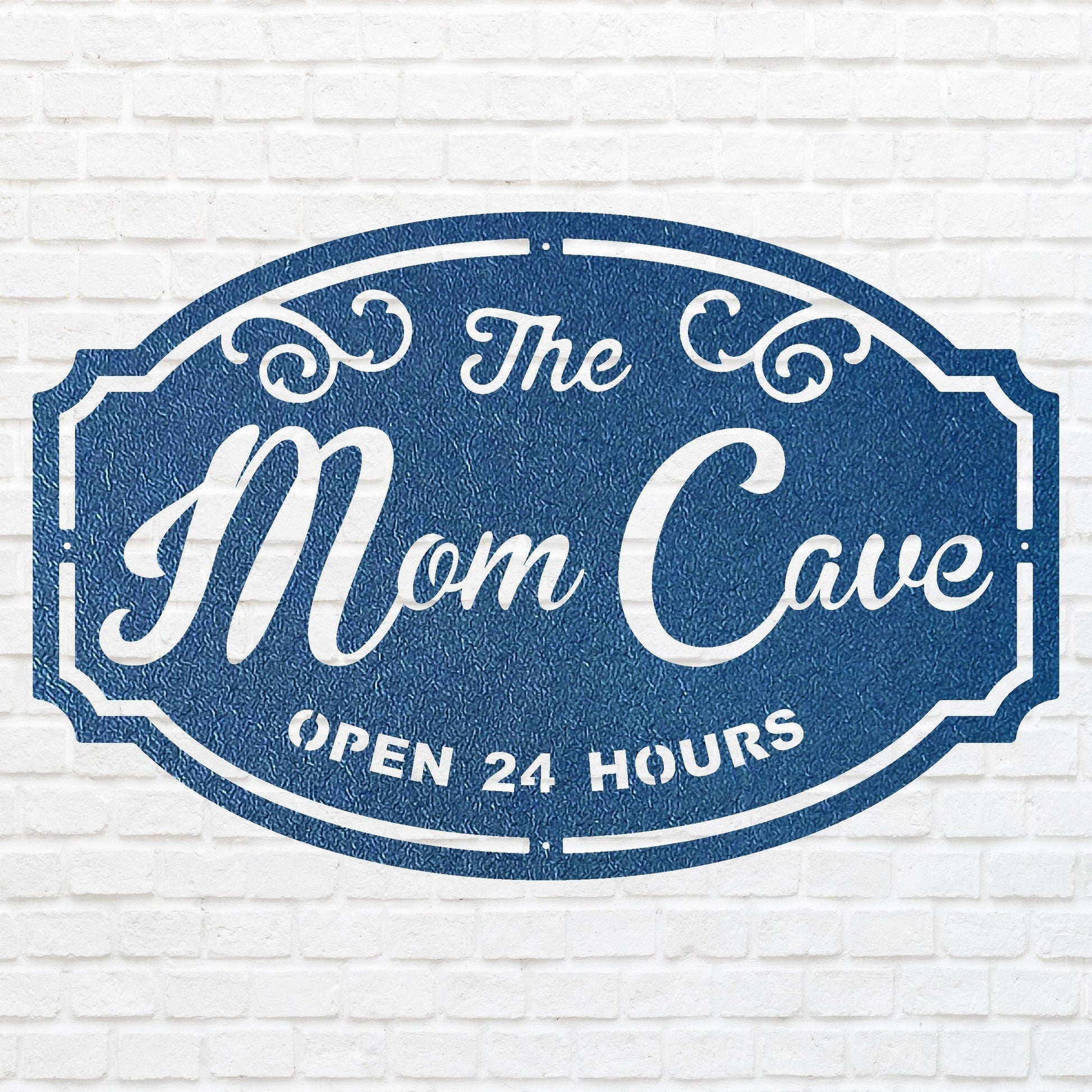 Woman Cave Metal Sign, Mom Cave Metal Wall Art, Mom Sign Metal Wall Decor, Decorative Wall Art, Laser Cut Metal Sign