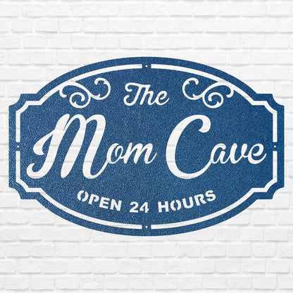 Woman Cave Metal Sign, Mom Cave Metal Wall Art, Mom Sign Metal Wall Decor, Decorative Wall Art, Laser Cut Metal Sign
