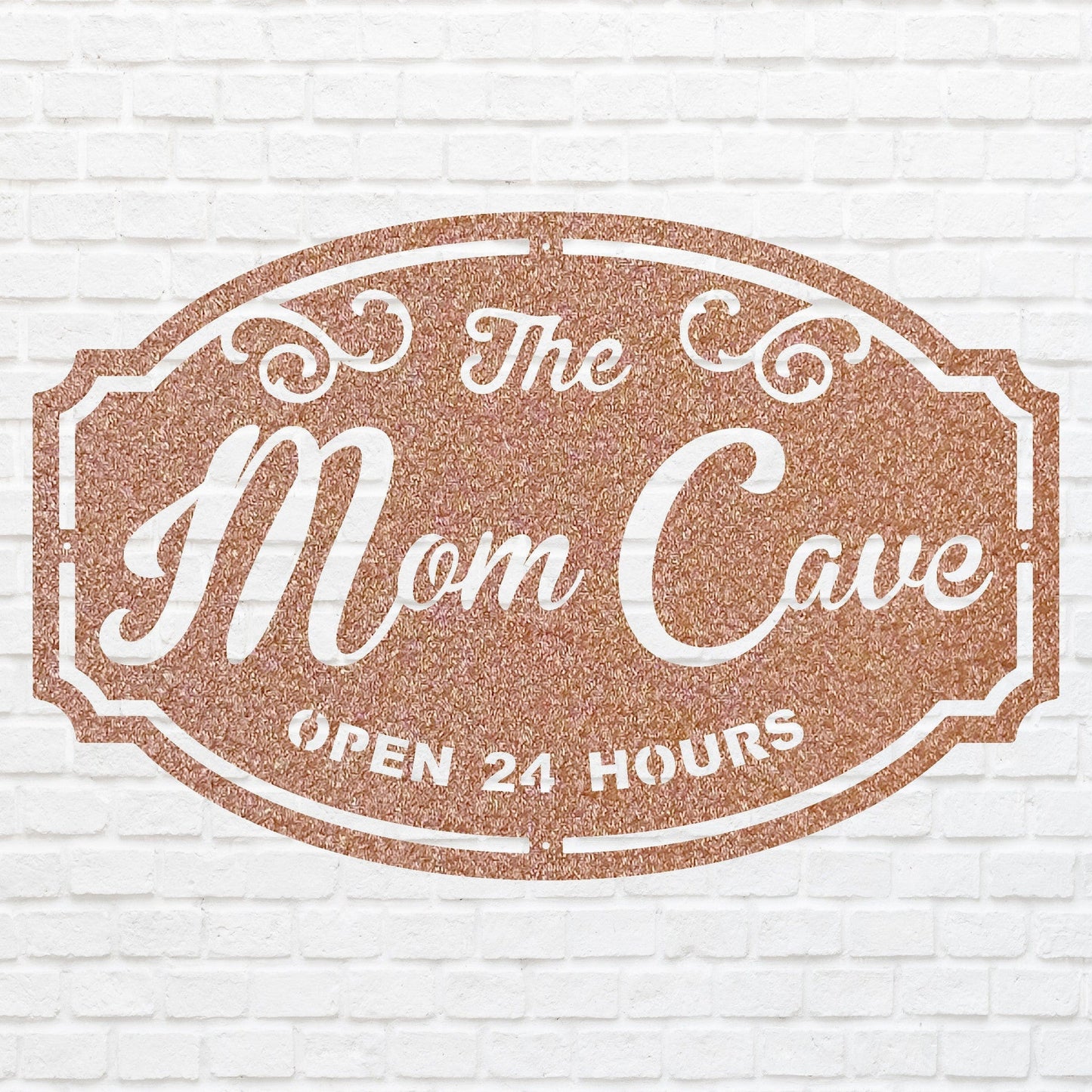 Woman Cave Metal Sign, Mom Cave Metal Wall Art, Mom Sign Metal Wall Decor, Decorative Wall Art, Laser Cut Metal Sign