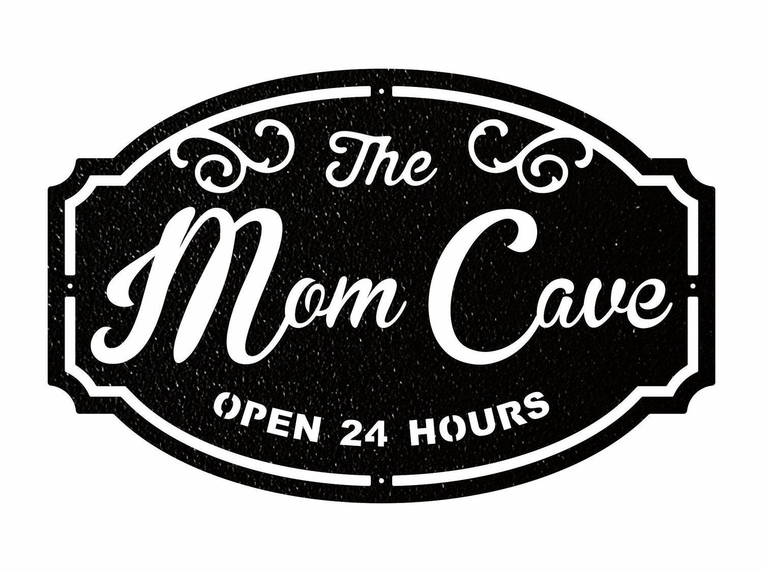 Woman Cave Metal Sign, Mom Cave Metal Wall Art, Mom Sign Metal Wall Decor, Decorative Wall Art, Laser Cut Metal Sign