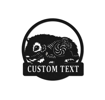 Guinea Pig Metal Sign Personalized,Custom Guinea Pig Wall Decor,Guinea Pig Farm Sign,Front door hanger,Guinea Pig Gift,Barn Decor