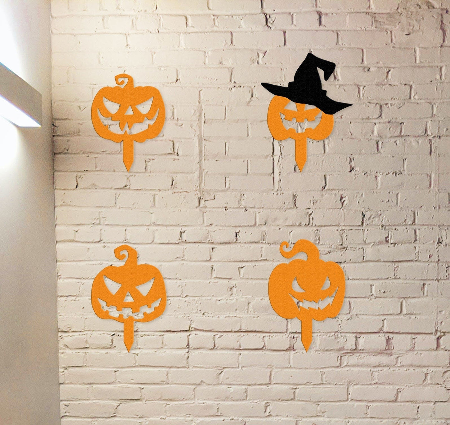 Pumpkin Metal Stake Sign, Halloween Decor, Halloween Gift, Custom Metal Yard Art, Pumpkin Sign With Stake, Outdoor Decor, HAPPY Halloween