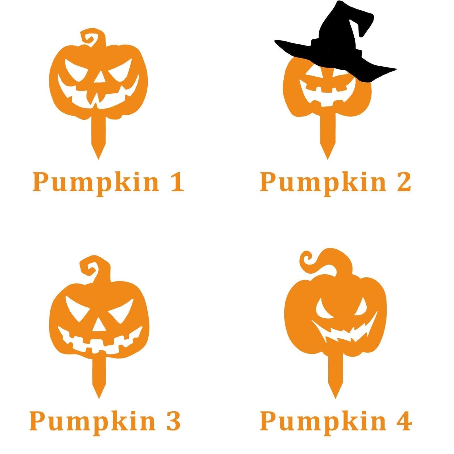 Pumpkin Metal Stake Sign, Halloween Decor, Halloween Gift, Custom Metal Yard Art, Pumpkin Sign With Stake, Outdoor Decor, HAPPY Halloween