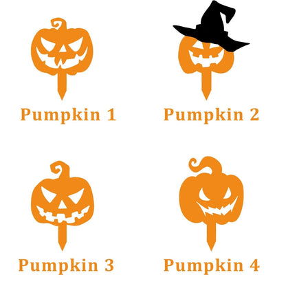 Pumpkin Metal Stake Sign, Halloween Decor, Halloween Gift, Custom Metal Yard Art, Pumpkin Sign With Stake, Outdoor Decor, HAPPY Halloween