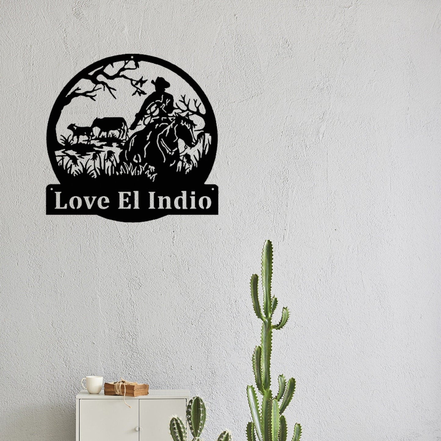 Custom Cowboy Sign Name,Farm Decor,Ranch Decor,Personalized Cow Sign Name,Outdoor Decor,Ranch Wall Art,Farmhouse Decor,gift for cowboy