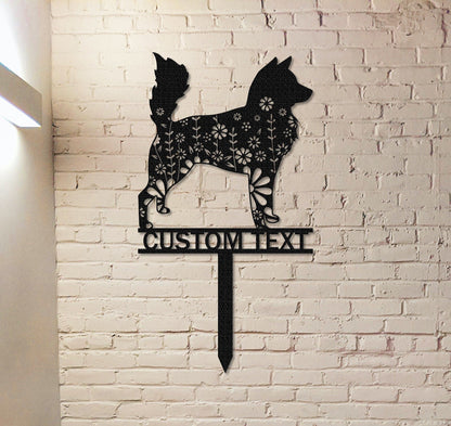 Custom Husky Memorial Stake Sign,Pet Grave Markers Sign, Metal Sign With Stake,Pet Loss Gift,Sympathy Sign, Remembrance Stake