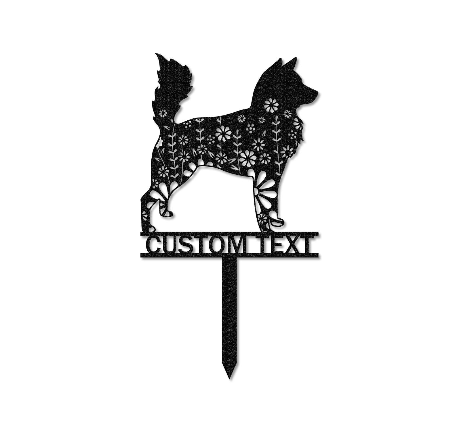 Custom Husky Memorial Stake Sign,Pet Grave Markers Sign, Metal Sign With Stake,Pet Loss Gift,Sympathy Sign, Remembrance Stake