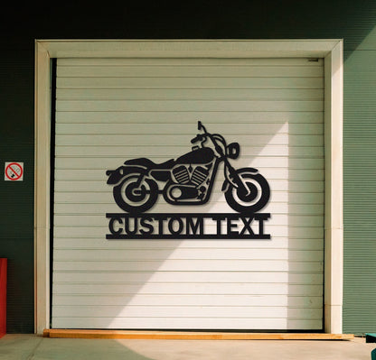 Personalized Motorcycle Metal Sign, Custom Motorcross Metal Art, Metal Garage Sign, Men Cave Sign, Fathers Day Gift, Motor Bike Gift, Biker Name