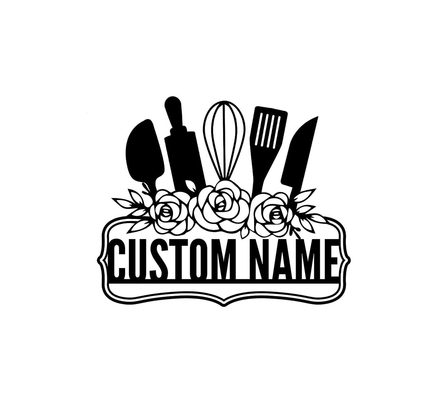 Personalized Kitchen Sign name,Kitchen Wall Art,Custom Kitchen Wall Decor,Home decor,Gift for Mom,Family Name Sign