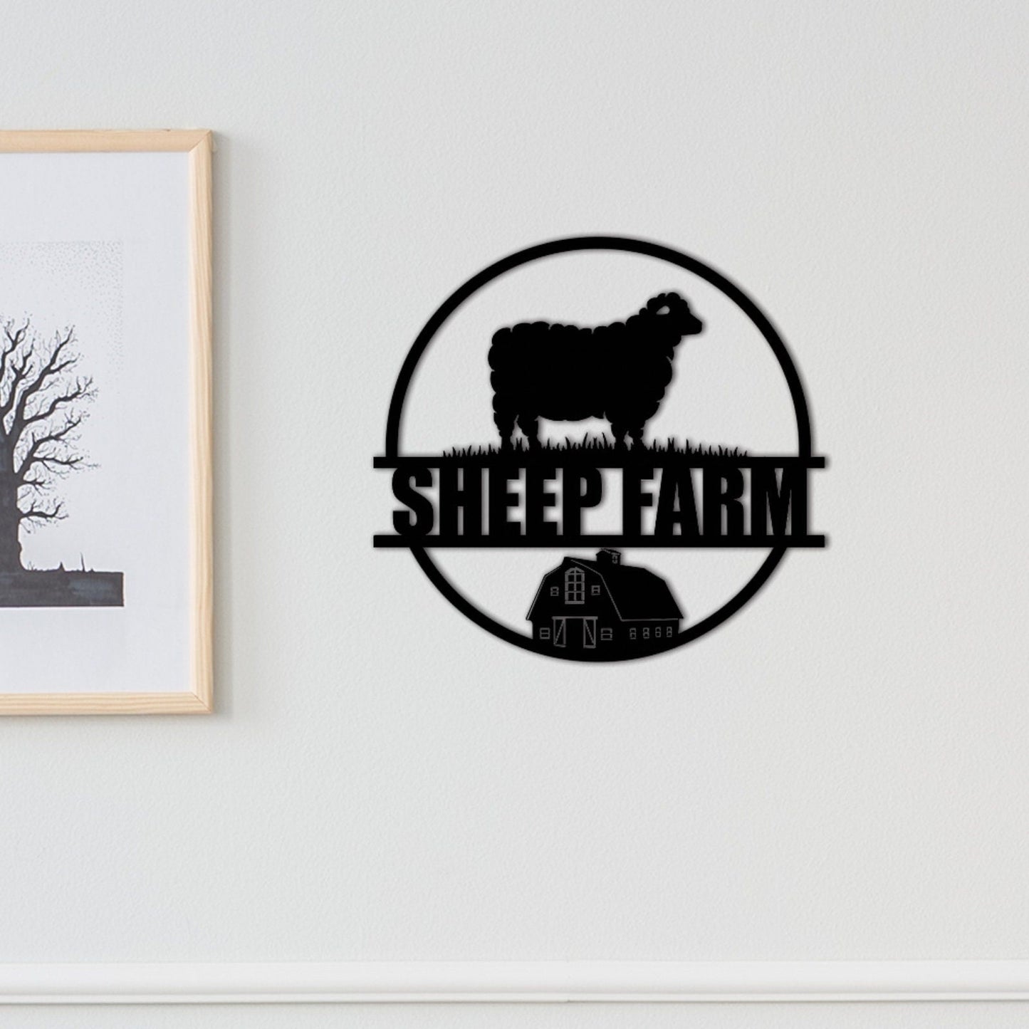 Custom Goat Metal Sign,Personalized Sheep Farm Sign,Lamb Sign,Goat Sheep Metal Wall Art,Metal Goat Farmhouse Decor,Farmer Gift