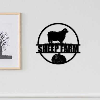 Custom Goat Metal Sign,Personalized Sheep Farm Sign,Lamb Sign,Goat Sheep Metal Wall Art,Metal Goat Farmhouse Decor,Farmer Gift