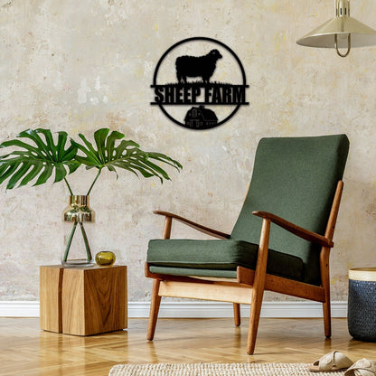 Custom Goat Metal Sign,Personalized Sheep Farm Sign,Lamb Sign,Goat Sheep Metal Wall Art,Metal Goat Farmhouse Decor,Farmer Gift