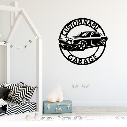 Custom Garage Metal Sign,Car Sign,Work Shop Decor,Garage Decor,Personalized Garage Sign,Man Cave,Mechanic Gifts,Car Name Sign,Gift for Dad