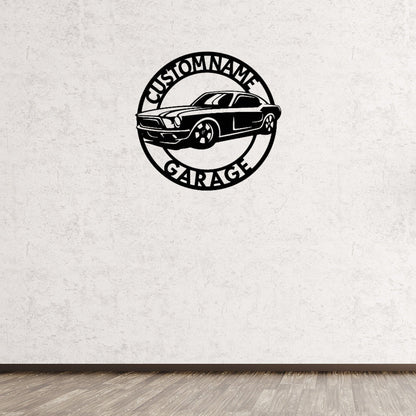 Custom Garage Metal Sign,Car Sign,Work Shop Decor,Garage Decor,Personalized Garage Sign,Man Cave,Mechanic Gifts,Car Name Sign,Gift for Dad