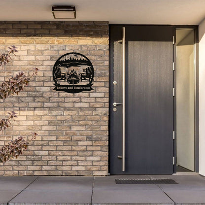 Custom Campfire Sign,Camping Sign,Campers Sign,Campsite Sign,Personalizes Camp Sign Name.Cabin Sign,Fire Pit Sign,Camping Gifts