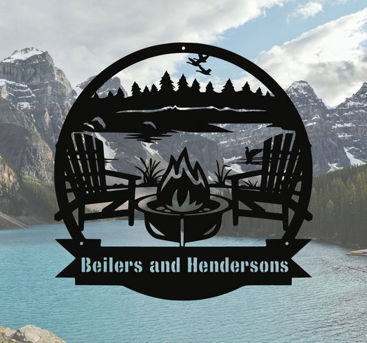 Custom Campfire Sign,Camping Sign,Campers Sign,Campsite Sign,Personalizes Camp Sign Name.Cabin Sign,Fire Pit Sign,Camping Gifts