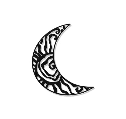 Wacky Moon Metal Sign,Hippie Fun Wacky Sun Wall Art,Unique Gift, Moon Wall Decor,Indoor Decor Patio Decor,Front Door Hanger