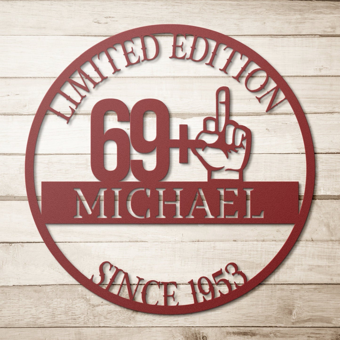 Personalized 70th Birthday Gift for Men, 70th Birthday Metal Sign, Birthday Monogram, Gift For Him, Funny Gift For Husband, Dad, Grandfather