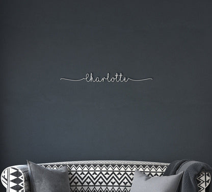 Metal First Name Sign, Kids Metal Name Sign, Wall Hanging Name Sign, Nursery Metal Decor, Name Metal Wall Art, Personalized Name Metal Sign