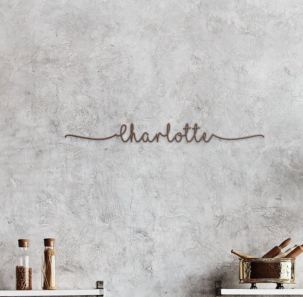 Metal First Name Sign, Kids Metal Name Sign, Wall Hanging Name Sign, Nursery Metal Decor, Name Metal Wall Art, Personalized Name Metal Sign