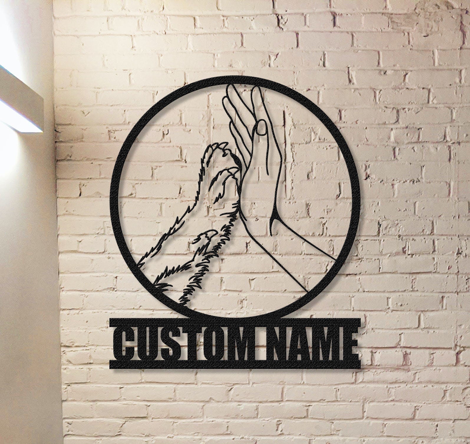 Personalized Pet Name Sign,Custom Dog Metal Sign,Dog House Sign,Dog Lover Gifts,Dog Metal Wall Hanging,Pet Memorial Sign