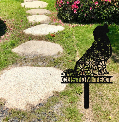 Custom Golden Retriever Memorial Stake Sign, Pet Grave Markers Sign, Metal Sign With Stake, Sympathy Sign