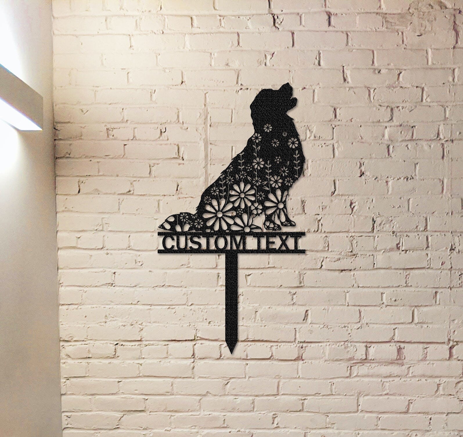 Custom Golden Retriever Memorial Stake Sign, Pet Grave Markers Sign, Metal Sign With Stake, Sympathy Sign