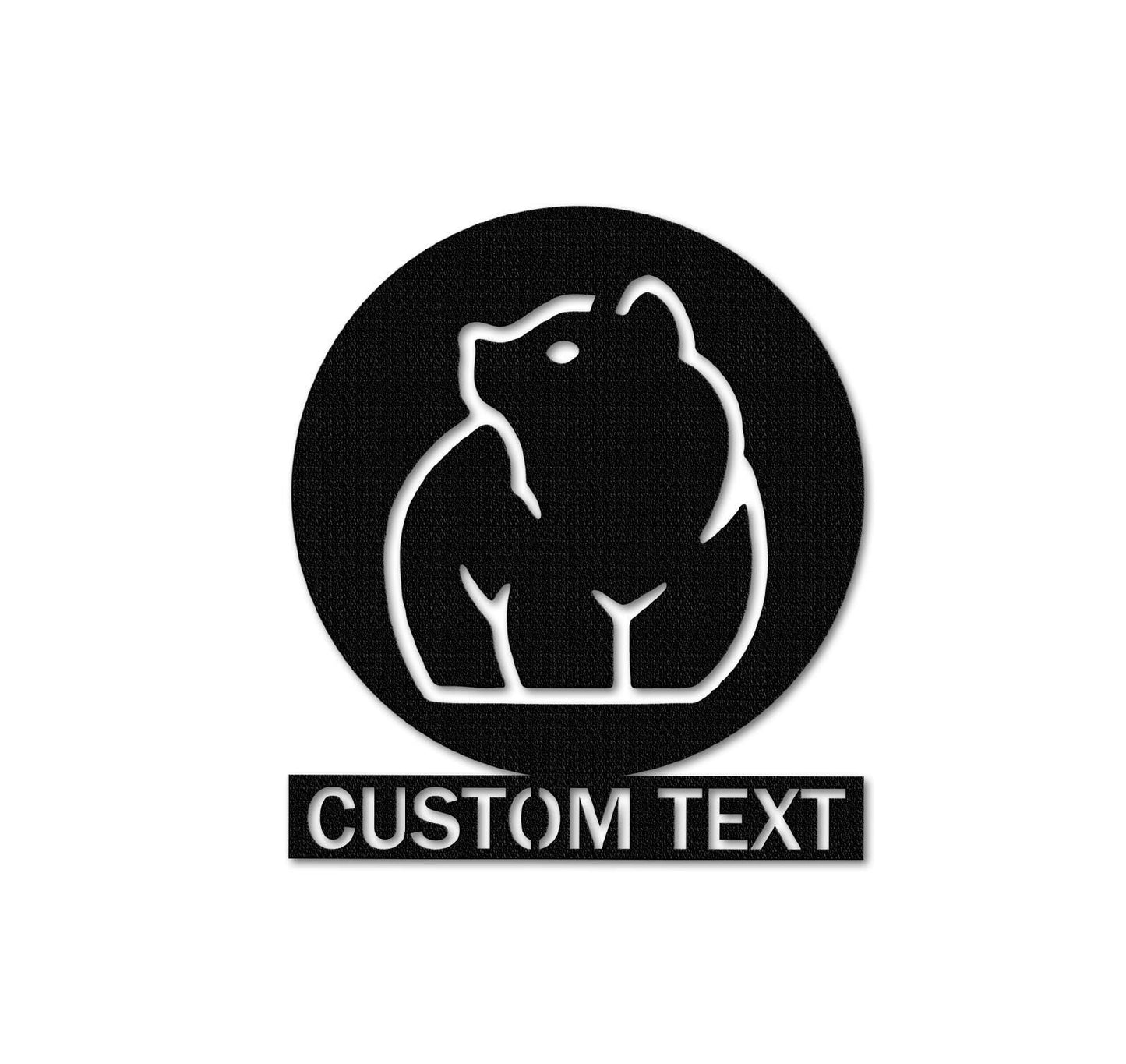 Custom Bear Metal Sign,Bear Wall Art,Cute Bear Sign,Bear Monogram Sign,Personalized Bear Wall Decor,Bear Room Decor,Indoor Outdoor Decor