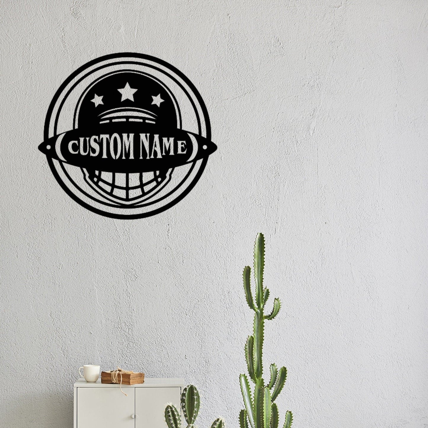 Custom Baseball Sign With LED Lights,Personalized Baseball Wall Art for Kids Room Decor,Kid Nursery,Metal baseball name sign