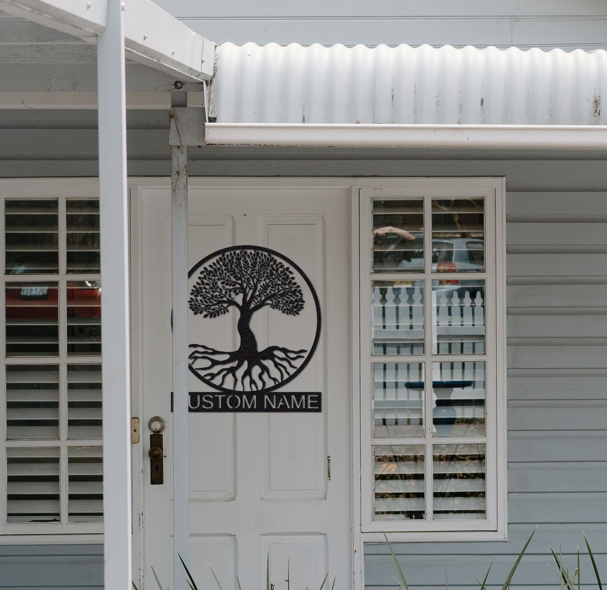 Tree of Life Metal Sign,Custom Family Tree Name Sign, Personalized Tree Of Life Wall Art,Housewarming Gift Anniversary Gift Living Room
