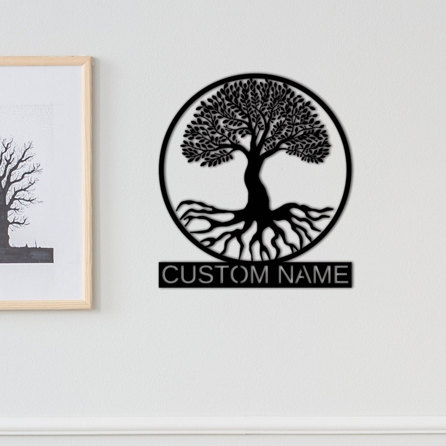 Tree of Life Metal Sign,Custom Family Tree Name Sign, Personalized Tree Of Life Wall Art,Housewarming Gift Anniversary Gift Living Room