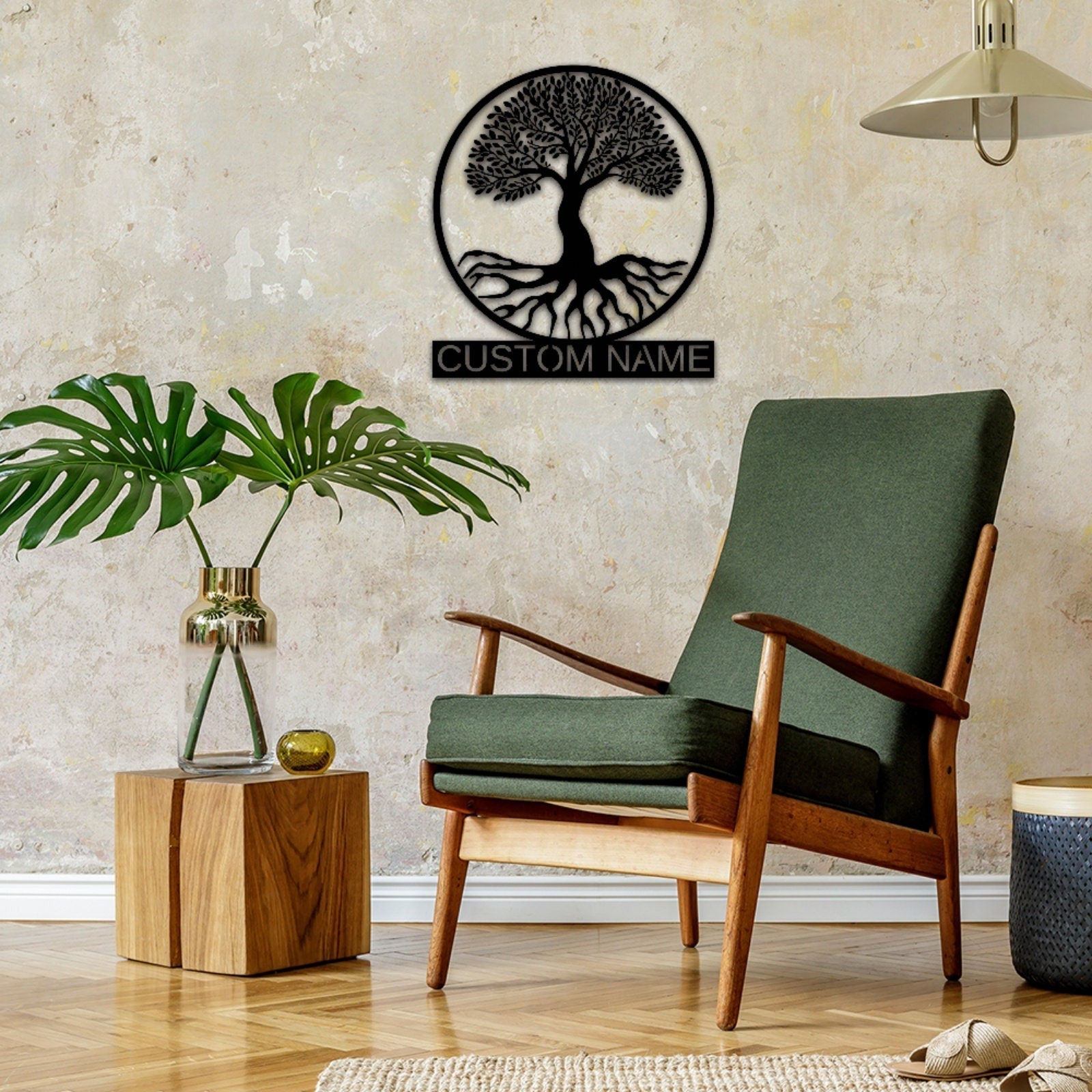 Tree of Life Metal Sign,Custom Family Tree Name Sign, Personalized Tree Of Life Wall Art,Housewarming Gift Anniversary Gift Living Room