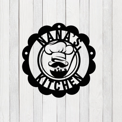 Personalized Kitchen Sign Name,Custom Kitchen Sign,Indoor Decor,Chef Sign,Kitchen Wall Art,Family Kitchen Sign, House Decor,Kitchen Gifts