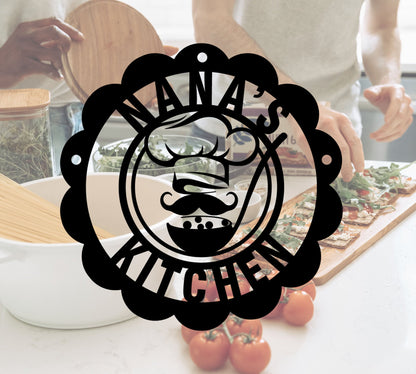 Personalized Kitchen Sign Name,Custom Kitchen Sign,Indoor Decor,Chef Sign,Kitchen Wall Art,Family Kitchen Sign, House Decor,Kitchen Gifts