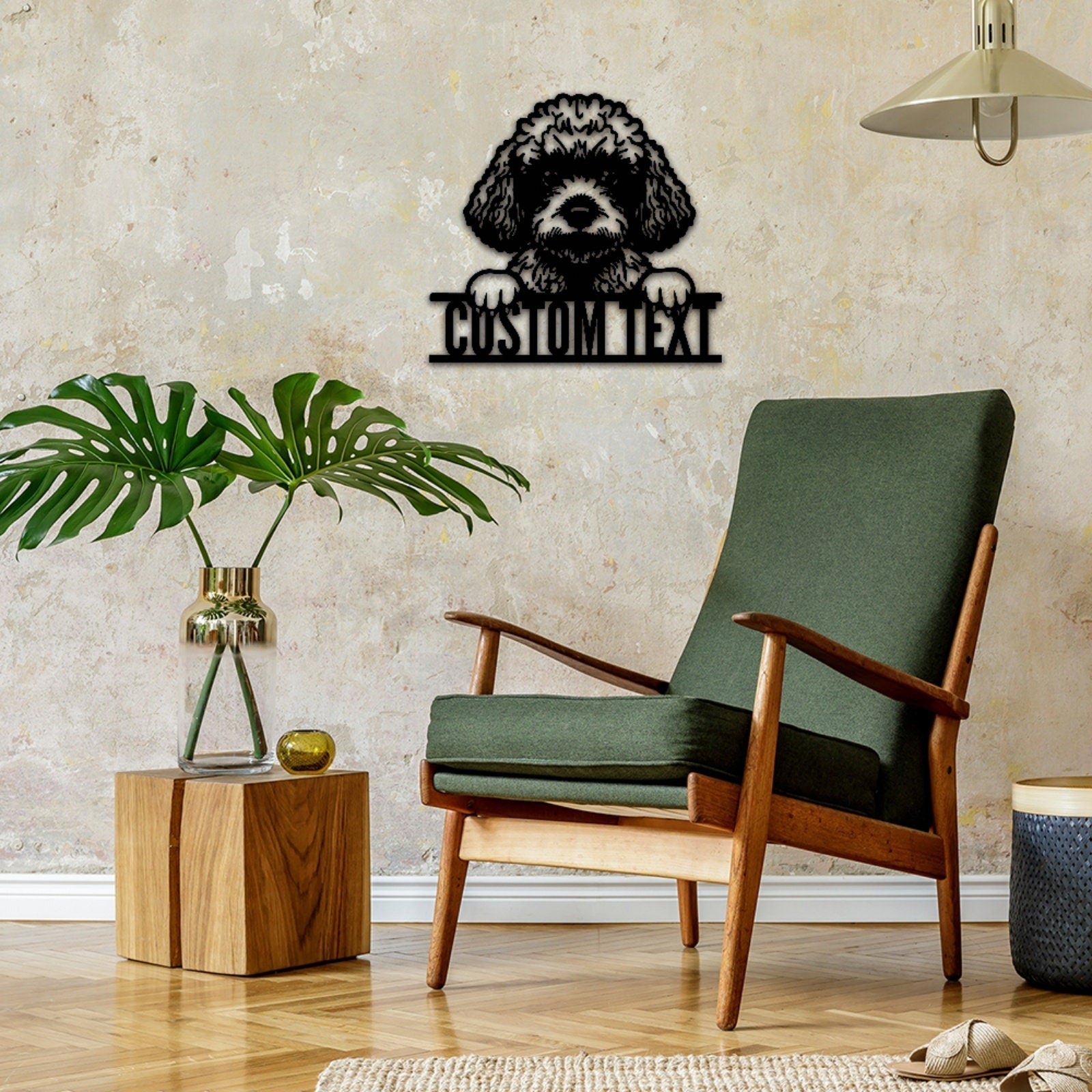 Personalized Poodle Dog Metal Sign,Custom Poodle Dog Wall Art,Dog House Decor,Room Decor,Pet Lover Gift,Pet Wall Decor