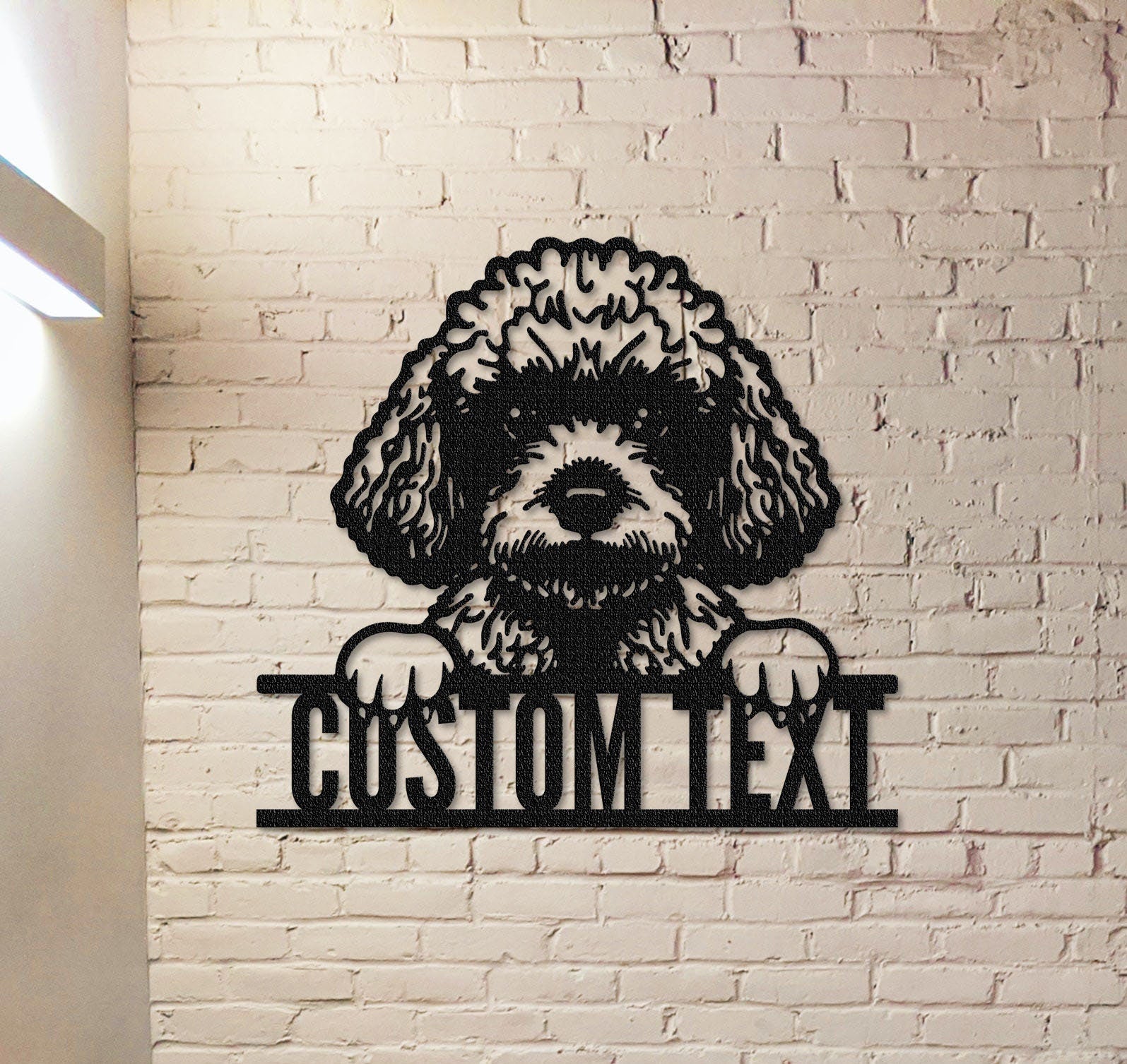 Personalized Poodle Dog Metal Sign,Custom Poodle Dog Wall Art,Dog House Decor,Room Decor,Pet Lover Gift,Pet Wall Decor