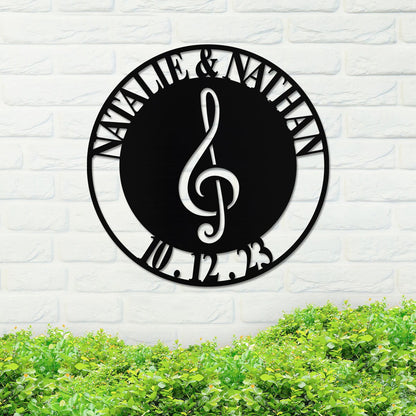 Metal Wedding Anniversary Sign, Custom Metal Sign, Metal Name Sign, Custom Name Sign, Family Name Sign, Housewarming Gift, Home Decor