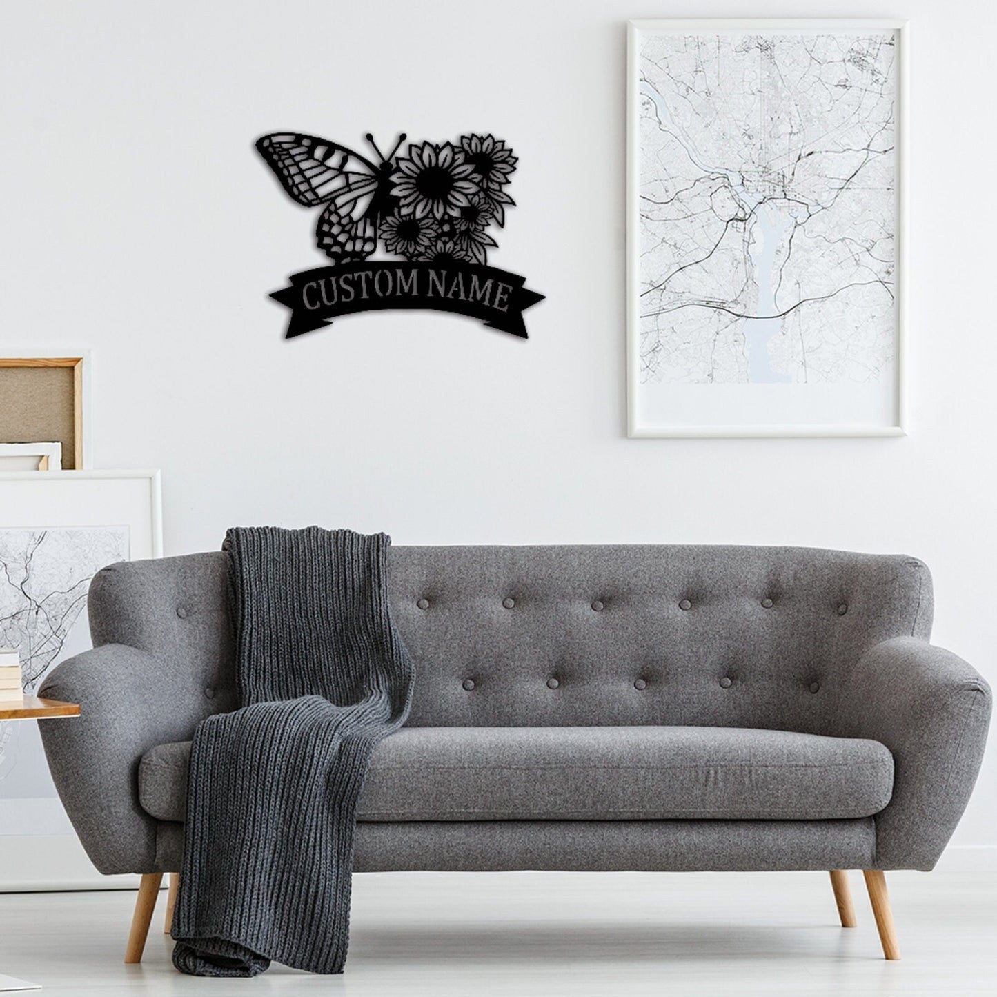 Custom Garden Sign,Garden Wall Art,Garden Metal Sign,Garden Decor,Personalized Gardener Name Sign,Gift for Grandma,Metal Yard Decor