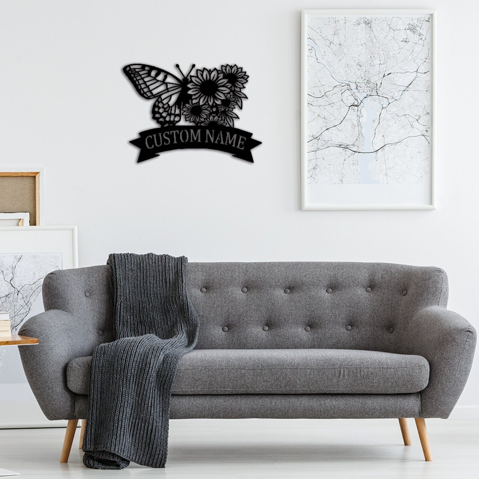 Custom Garden Sign,Garden Wall Art,Garden Metal Sign,Garden Decor,Personalized Gardener Name Sign,Gift for Grandma,Metal Yard Decor