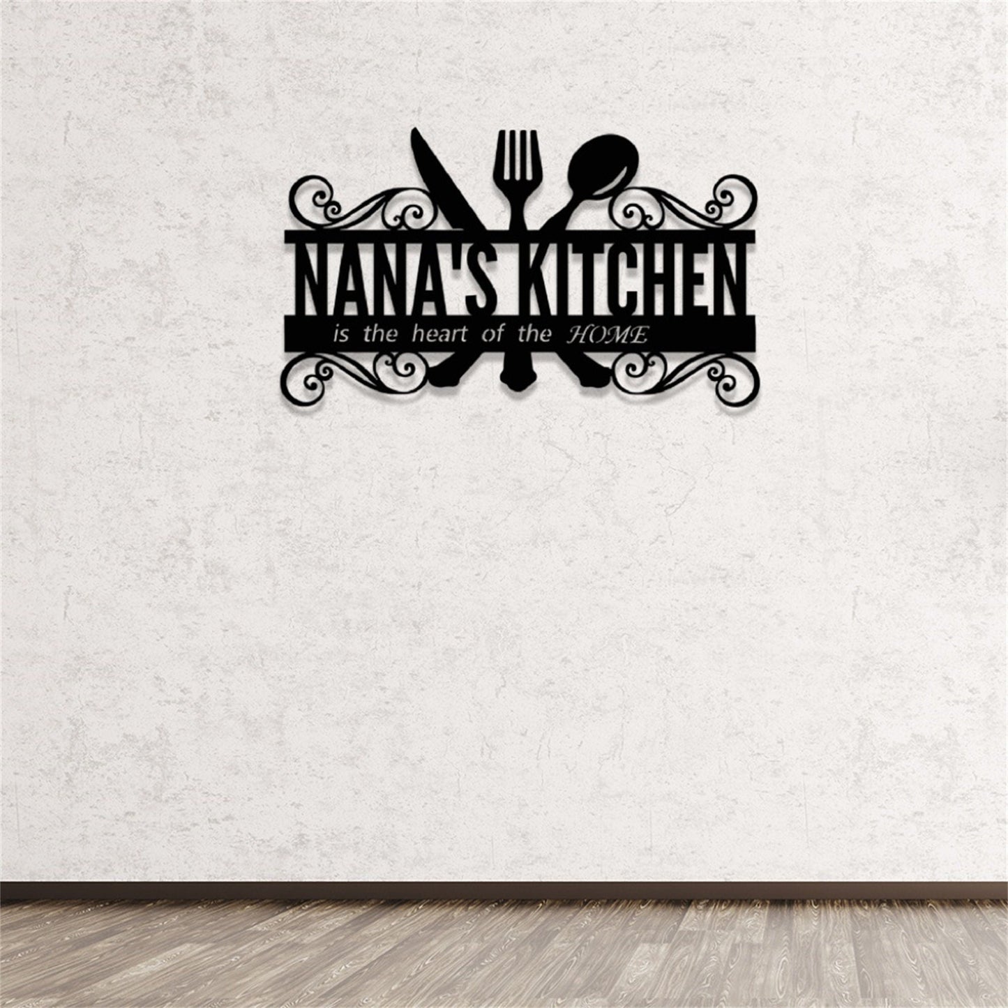 Custom Kitchen Metal Sign With Lights,Personalized Kitchen Name Signs,Custom Metal Sign for Kitchen,Kitchen Wall Art,Kitchen Wall Decor