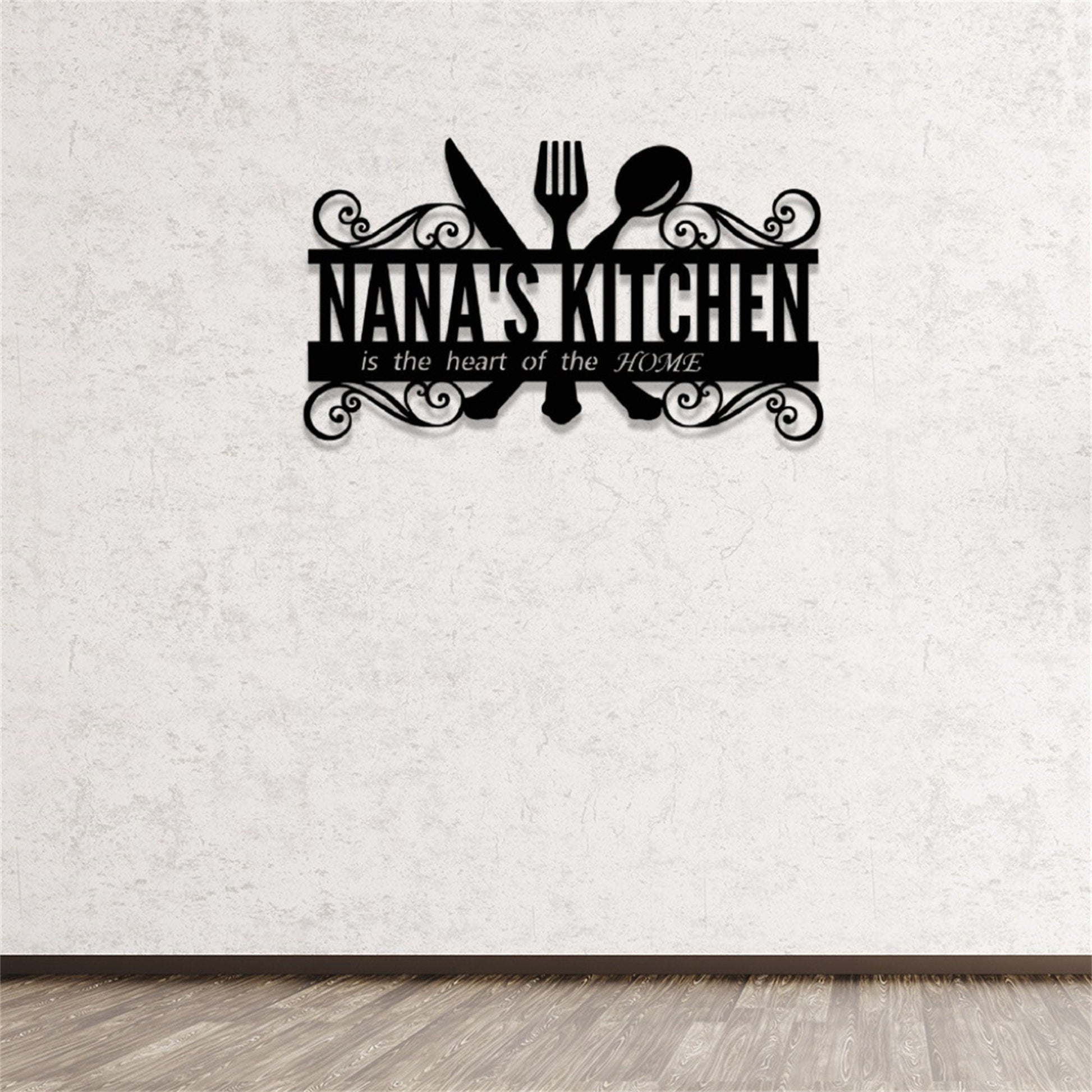 Custom Kitchen Metal Sign With Lights,Personalized Kitchen Name Signs,Custom Metal Sign for Kitchen,Kitchen Wall Art,Kitchen Wall Decor