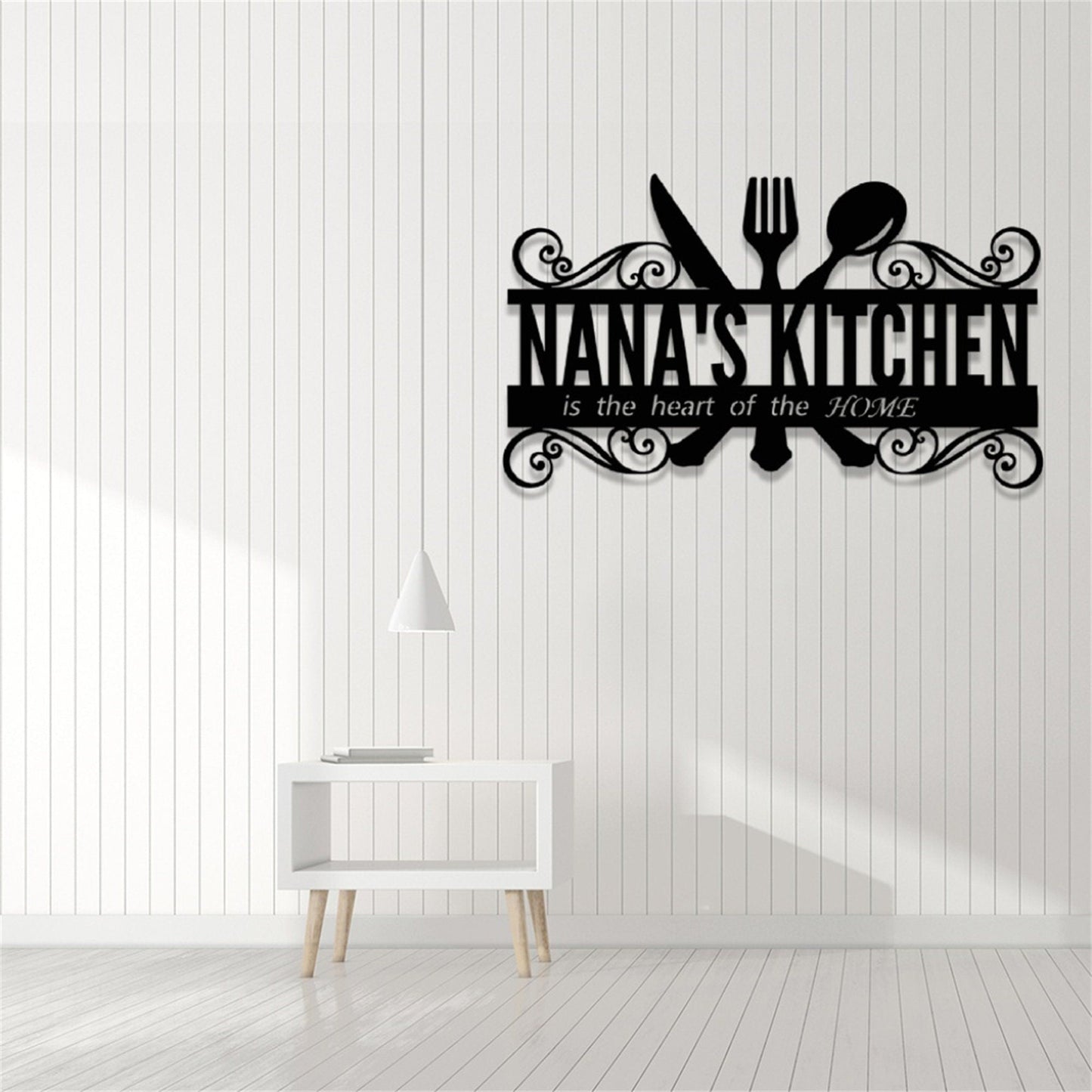 Custom Kitchen Metal Sign With Lights,Personalized Kitchen Name Signs,Custom Metal Sign for Kitchen,Kitchen Wall Art,Kitchen Wall Decor
